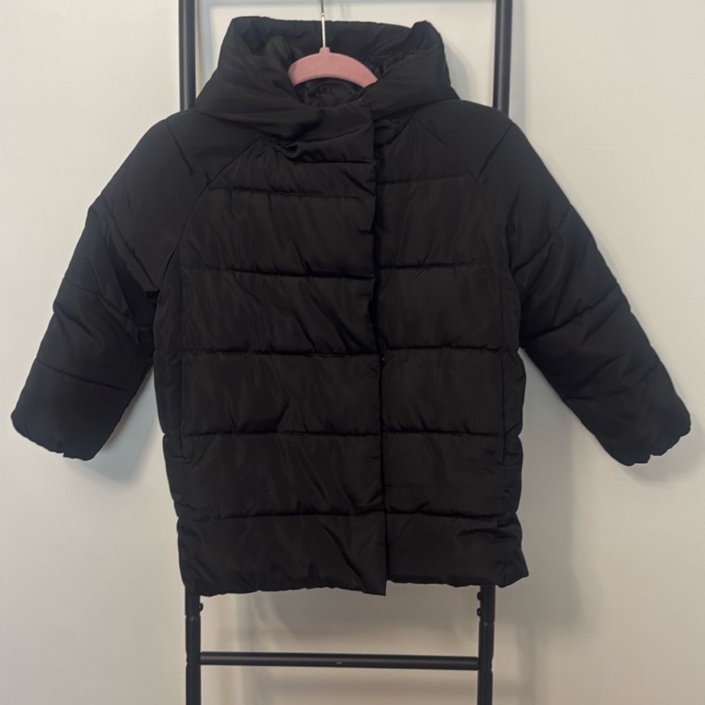 Reserved ECO Aware Girls Size 8-10 Black Puffer Hoodie Jacket